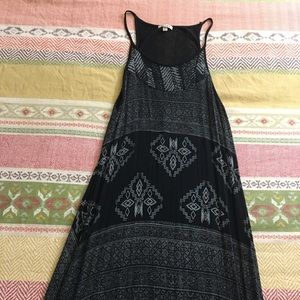 Black & White Patterned Maxi Dress